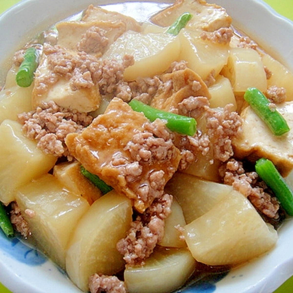 大根と厚揚げの豚そぼろ煮 レシピ 作り方 By Mint74 楽天レシピ 大根と厚揚げの豚そぼろ煮 レシピ 作り方 By Mint74 楽天レシピ